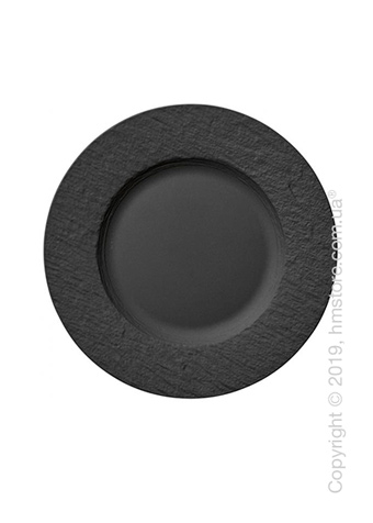 Тарелка десертная столовая мелкая Villeroy & Boch коллекция Manufacture, 27 см, Black