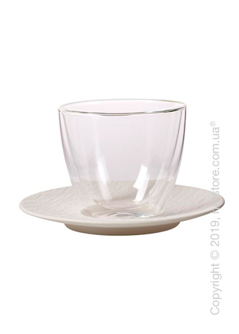 Стакан с блюдцем Villeroy & Boch коллекция Manufacture 420 мл, White