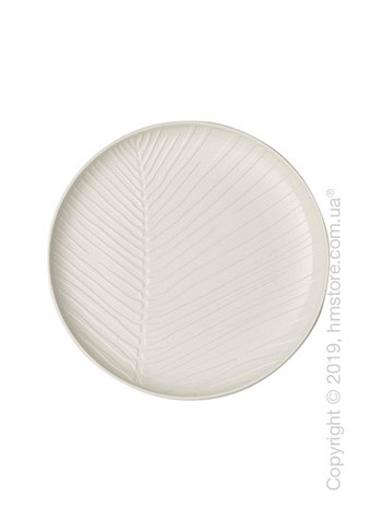 Тарелка столовая мелкая Villeroy & Boch коллекция it's my match Leaf, 24 см, White