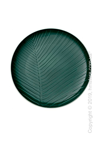 Тарелка столовая мелкая Villeroy & Boch коллекция it's my match Leaf, 24 см, Green