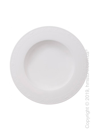 Тарелка столовая глубокая Villeroy & Boch коллекция White Pearl, 24 см