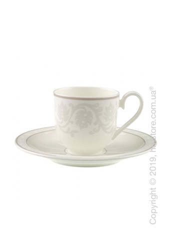 Чашка с блюдцем для эспрессо Villeroy & Boch коллекция Gray Pearl, 100 мл