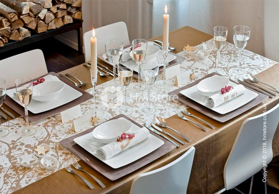 Тарелка столовая мелкая Villeroy & Boch коллекция Modern Grace, 27x27 см