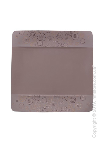 Тарелка десертная мелкая Villeroy & Boch коллекция Modern Grace Grey 23x23 см, Grey