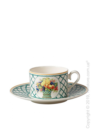 Чашка с блюдцем Villeroy & Boch коллекция Basket Garden, 220 мл