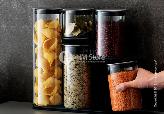 Набор емкостей на подставке Joseph Joseph Podium 100, Grey