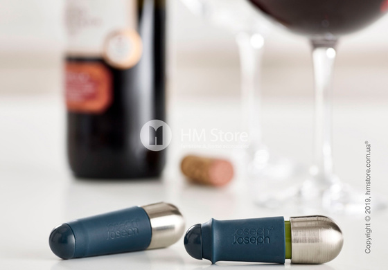 Набор пробок для вина Joseph Joseph BarWise Twist-Lock, Blue