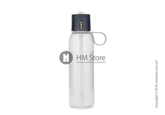 Бутылка для воды Joseph Joseph Dot Active with Hydration Counting Lid, Grey 750 мл