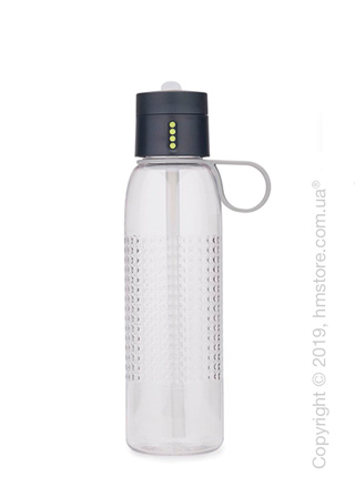 Бутылка для воды Joseph Joseph Dot Active with Hydration Counting Lid, Grey 750 мл