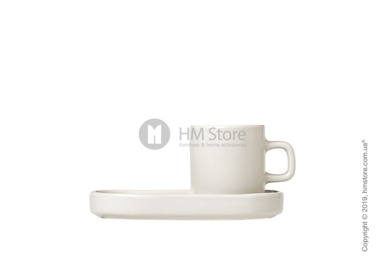 Чашка с блюдцем для эспрессо Blomus коллекция Mio 50 мл, Moonbeam