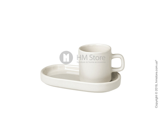 Чашка с блюдцем для эспрессо Blomus коллекция Mio 50 мл, Moonbeam
