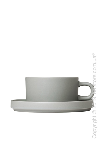 Чашка с блюдцем Blomus коллекция Mio 170 мл, Mirage grey
