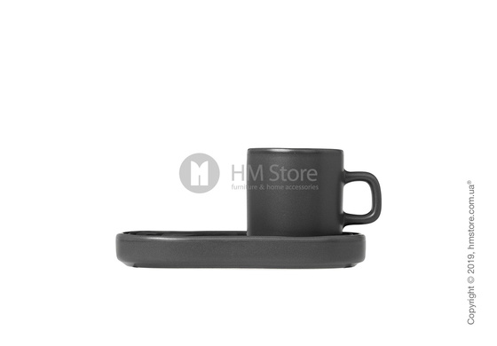 Чашка с блюдцем для эспрессо Blomus коллекция Mio 50 мл, Avage green