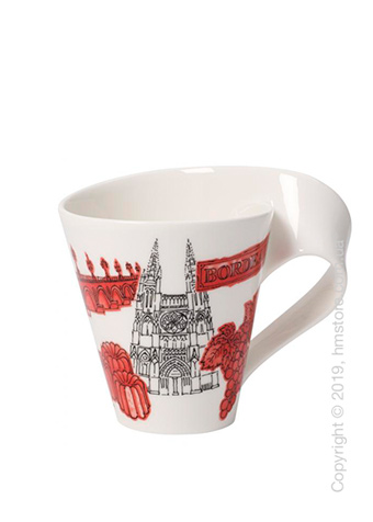 Чашка Villeroy & Boch коллекция New Wave Caffè, серия Cities of the World 300 мл, Bordeaux