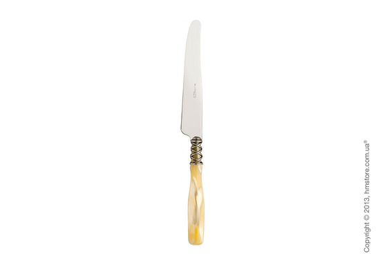 Набор столовых приборов Bugatti Arianna коллекция Old-Silverplated Ring на 6 персон, 24 предмета, Ivory