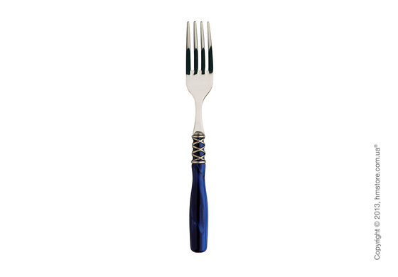 Набор столовых приборов Bugatti Arianna коллекция Old-Silverplated Ring на 6 персон, 24 предмета, Blue