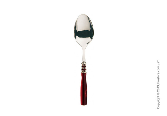 Набор столовых приборов Bugatti Arianna коллекция Old-Silverplated Ring на 6 персон, 24 предмета, Burgundy