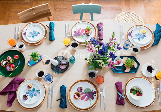 Тарелка столовая мелкая Villeroy & Boch коллекция Artesano Flower Art 27 см