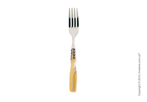 Набор столовых приборов Bugatti Arianna коллекция Chromed Metal Ring на 6 персон, 24 предмета, Ivory