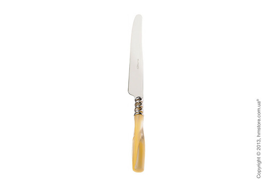 Набор столовых приборов Bugatti Arianna коллекция Chromed Metal Ring на 6 персон, 24 предмета, Ivory