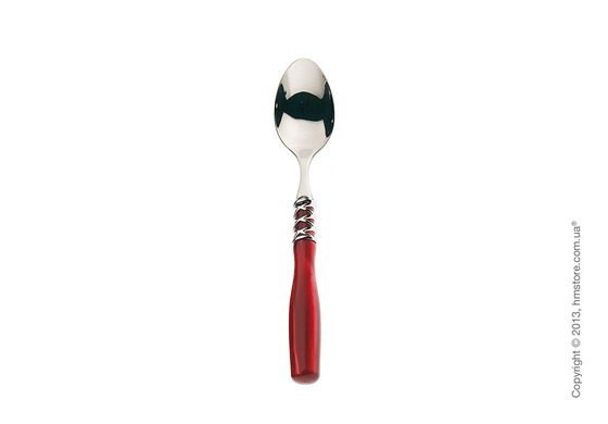 Набор столовых приборов Bugatti Arianna коллекция Chromed Metal Ring на 6 персон, 24 предмета, Red