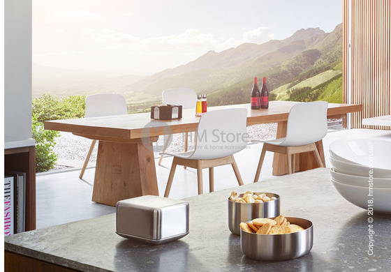 Емкость с крышкой для сливочного масла Blomus коллекция Basic M, Matt stainless steel