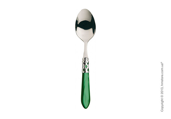 Набор столовых приборов Bugatti Aladdin коллекция Chromed Metal Ring на 6 персон, 24 предмета, Green