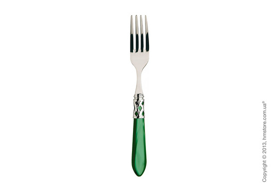 Набор столовых приборов Bugatti Aladdin коллекция Chromed Metal Ring на 6 персон, 24 предмета, Green