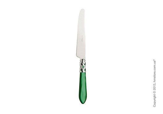 Набор столовых приборов Bugatti Aladdin коллекция Chromed Metal Ring на 6 персон, 24 предмета, Green