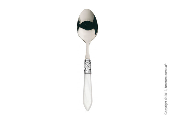 Набор столовых приборов Bugatti Aladdin коллекция Chromed Metal Ring на 6 персон, 24 предмета, White