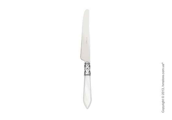 Набор столовых приборов Bugatti Aladdin коллекция Chromed Metal Ring на 6 персон, 24 предмета, White