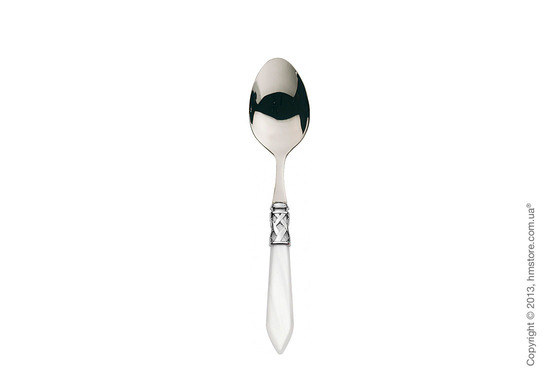 Набор столовых приборов Bugatti Aladdin коллекция Chromed Metal Ring на 6 персон, 24 предмета, White