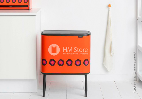 Ведро для сортировки мусора двухсекционное Brabantia Bo Touch Bin 11/23 л, Patrice