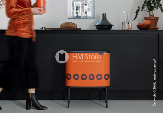 Ведро для сортировки мусора двухсекционное Brabantia Bo Touch Bin 11/23 л, Patrice