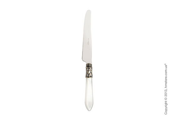 Набор столовых приборов Bugatti Aladdin коллекция Old-Silverplated Ring на 6 персон, 24 предмета, Transparent