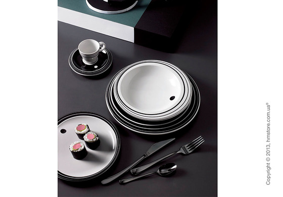 Набор столовых приборов Bugatti Settimocielo Monobloc коллекция Contrast на 6 персон, 24 предмета