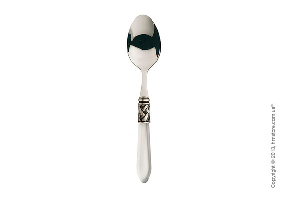 Набор столовых приборов Bugatti Aladdin коллекция Old-Silverplated Ring на 6 персон, 24 предмета, White