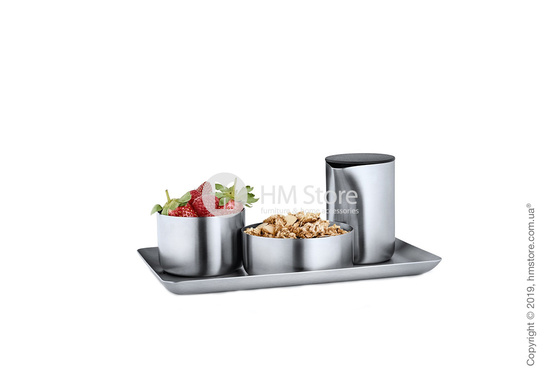 Тарелка для закусок Blomus коллекция Basic 8 см, Matt stainless steel