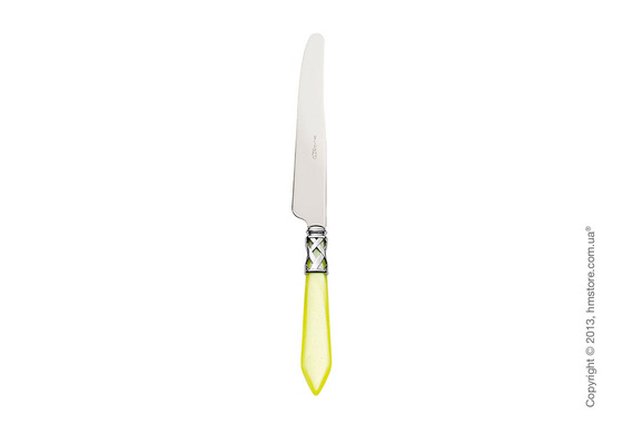 Набор столовых приборов Bugatti Aladdin коллекция Chromed Metal Ring на 6 персон, 24 предмета, Yellow