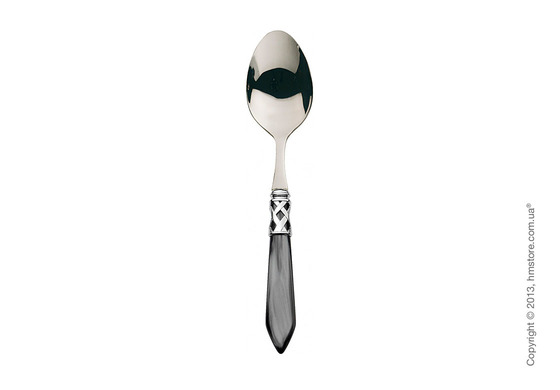 Набор столовых приборов Bugatti Aladdin коллекция Chromed Metal Ring на 6 персон, 24 предмета, Black