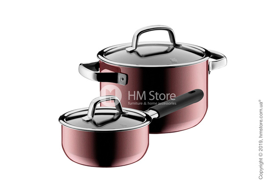 Набор кастрюль WMF коллекция Fusiontec Mineral, 2 предмета, Rose Quartz