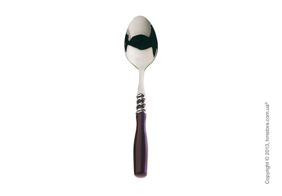 Набор столовых приборов Bugatti Arianna коллекция Chromed Metal Ring на 6 персон, 24 предмета, Blue