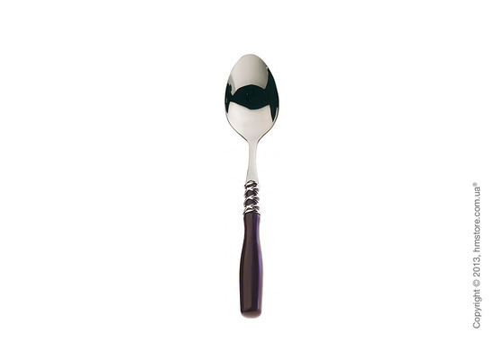 Набор столовых приборов Bugatti Arianna коллекция Chromed Metal Ring на 6 персон, 24 предмета, Blue