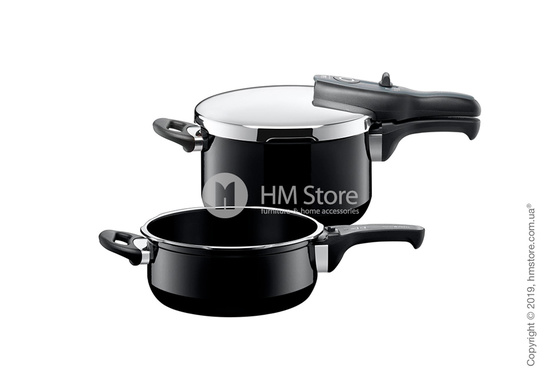 Набор посуды WMF коллекция Sicomatic t-plus Duo 4,5/3 л, 2 предмета, Black