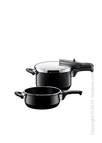 Набор посуды WMF коллекция Sicomatic t-plus Duo 4,5/3 л, 2 предмета, Black