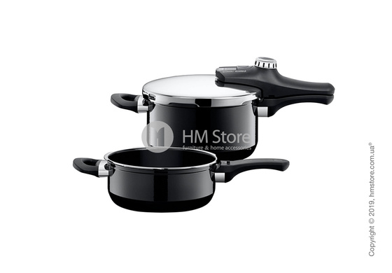 Набор посуды WMF коллекция Sicomatic econtrol Duo 4,5/3 л, 2 предмета, Black