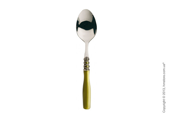 Набор столовых приборов Bugatti Arianna коллекция Chromed Metal Ring на 6 персон, 24 предмета, Silky green