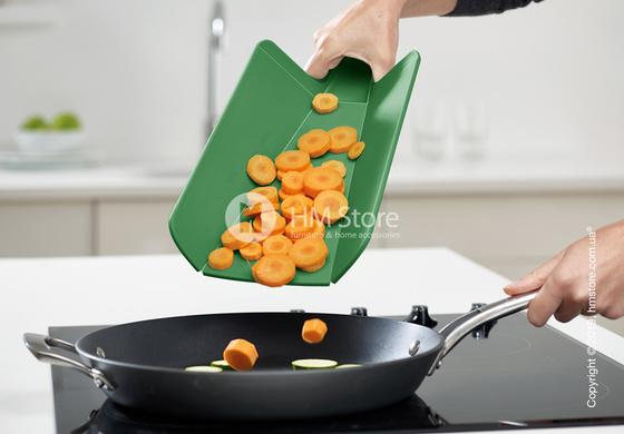 Разделочная доска Joseph Joseph Chop2Pot Plus Small, Forest Green