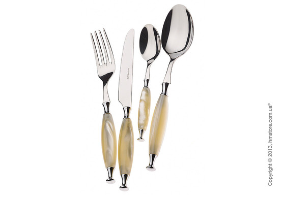 Набор столовых приборов Bugatti Country на 6 персон, 24 предмета, Ivory
