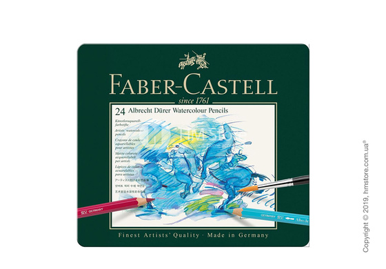 Набор акварельных карандашей Faber-Castell, коллекция Albrecht Durer, 24 предмета